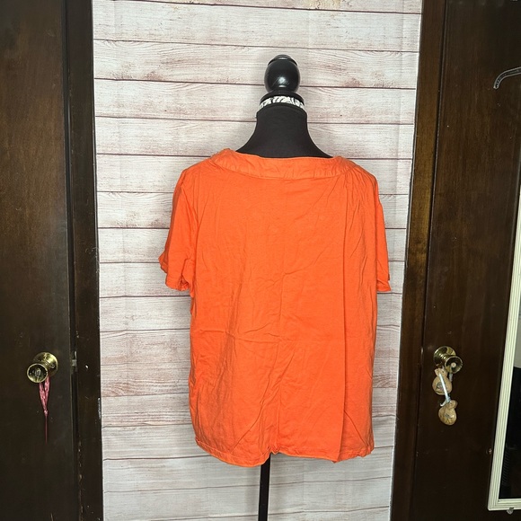 Orange beaded collar Top - Picture 4 of 7
